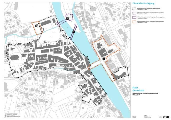 Abgrenzungsplan 2026 Stadtplan der Gernsbacher Altstadt