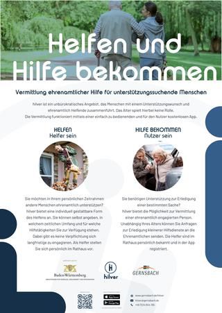 Plakat für die hilver- App