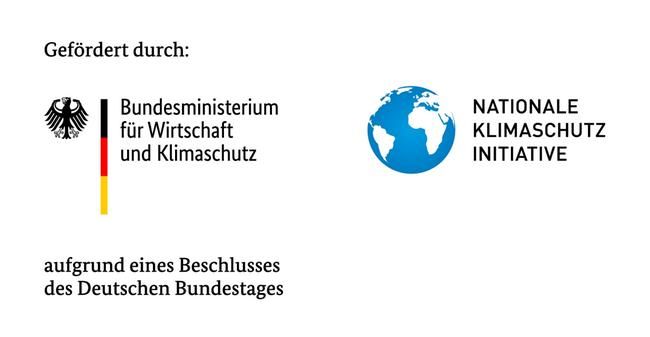 Logo Ein Logo vom Klimaschutz und des Bundesministeriums für Wirtschaft