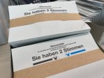 Stimmzettel zur Bundestagswahl 2025